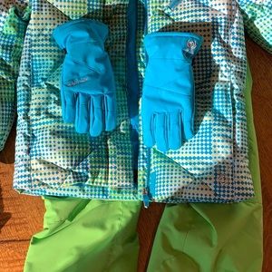 Kids Medium ski gloves, Spyder